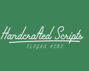 Handwritten Chalk Business logo