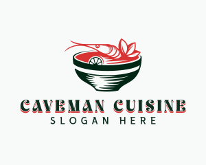 Shrimp Seafood Cuisine logo design