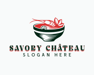 Shrimp Seafood Cuisine logo design