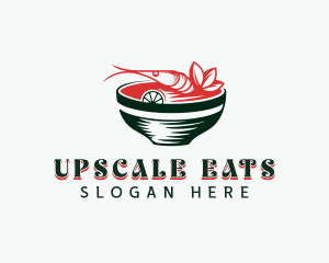 Shrimp Seafood Cuisine logo design