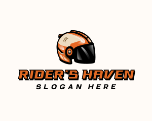 Rider Motorsports Helmet  logo design