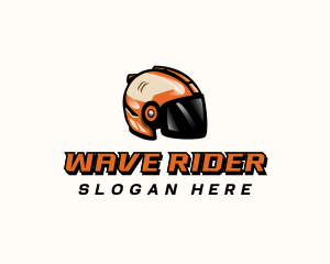 Rider Motorsports Helmet  logo design