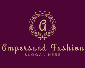 Elegant Wreath Fashion logo design