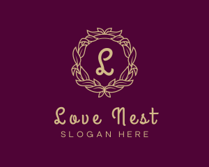 Elegant Wreath Fashion logo design