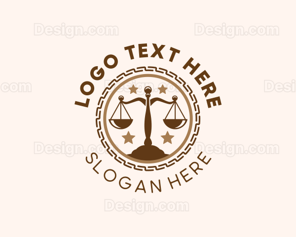 Judicial Law Scale Logo