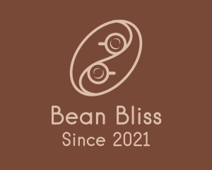 Yin Yang Coffee Bean logo design