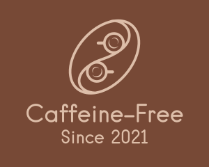 Yin Yang Coffee Bean logo design