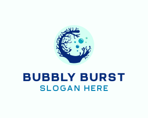 Coral Sea Bubble logo design