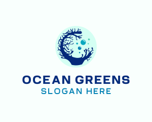 Coral Sea Bubble logo design