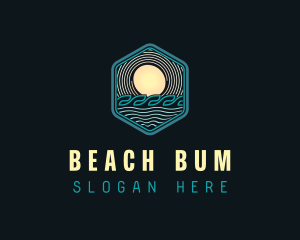 Beach Resort Sea logo design