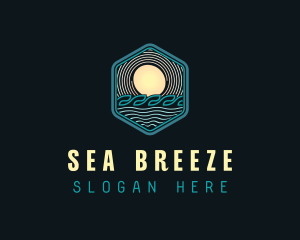 Beach Resort Sea logo design