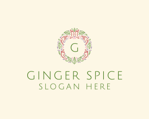 Leaf Spice Cooking Ingredients logo design