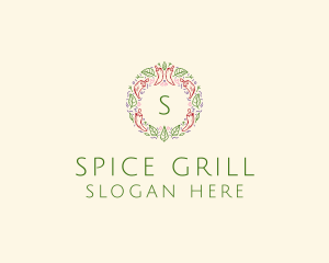 Leaf Spice Cooking Ingredients logo design