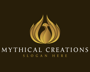 Mythical Phoenix Gold logo design