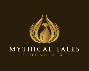 Mythical Phoenix Gold logo design