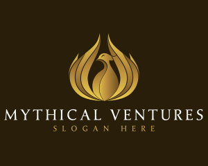 Mythical Phoenix Gold logo design