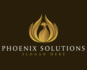 Mythical Phoenix Gold logo design