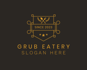 Kitchen Utensils Eatery logo design