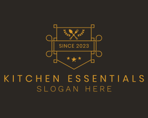 Kitchen Utensils Eatery logo design