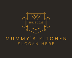 Kitchen Utensils Eatery logo design