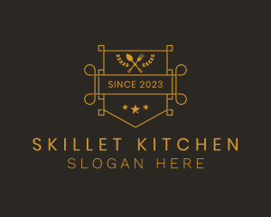 Kitchen Utensils Eatery logo design