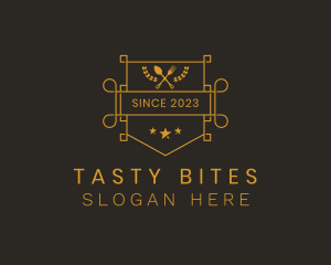 Kitchen Utensils Eatery logo
