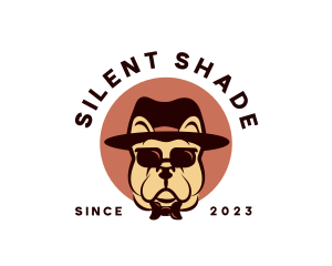 Bulldog Fedora Sunglasses logo design