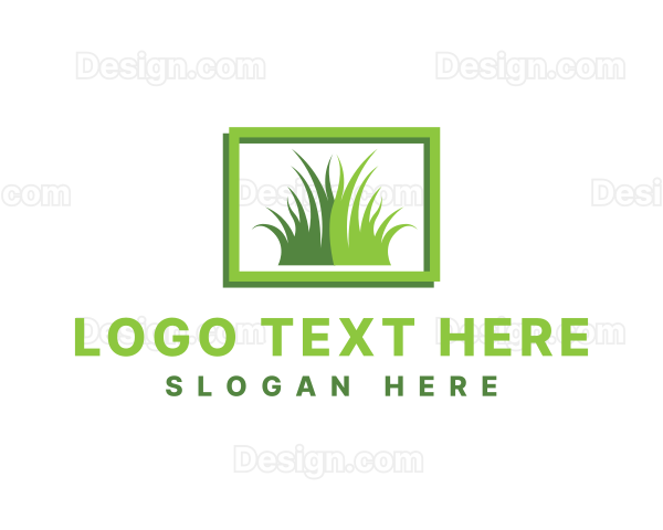 Lawn Grass Garden Logo