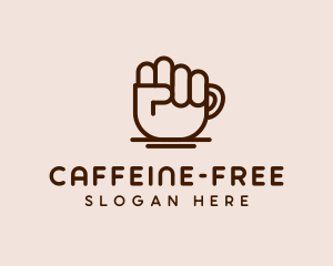 Brown Coffee Fist  logo design