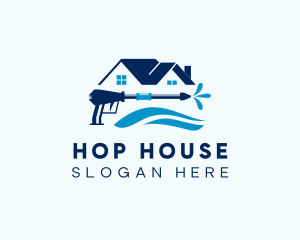 House Pressure Washer logo design