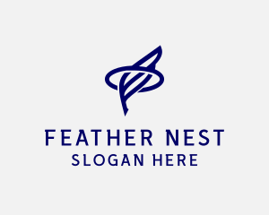 Feather Halo Pen logo design