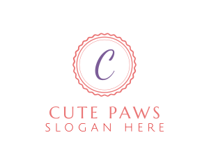 Dainty Cute Stamp logo design