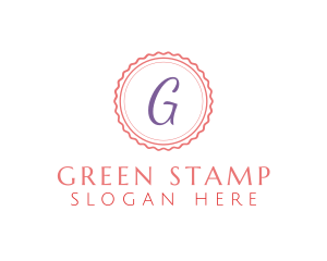 Dainty Cute Stamp logo design