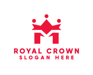 Queen Royal Crown Letter M logo