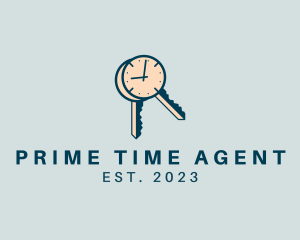 Time Clock Keys logo design