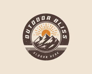 Mountain Peak Hiking logo design