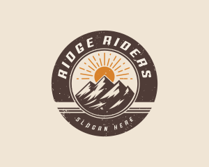 Mountain Peak Hiking logo design