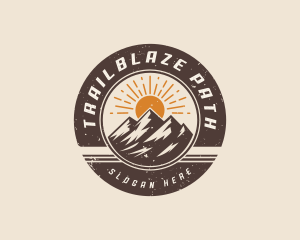 Mountain Peak Hiking logo design