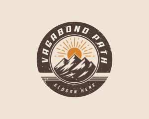 Mountain Peak Hiking logo design