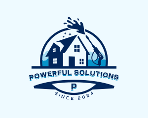 Pressure Washer Housekeeping logo design