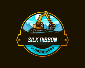 Excavator Mining Contractor logo design