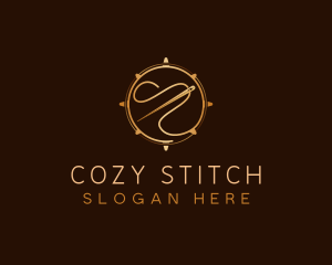 Needle Thread Sewing logo design