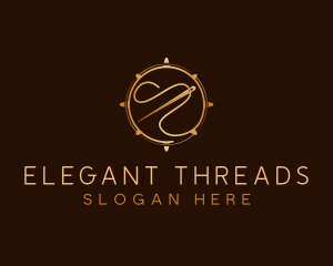 Needle Thread Sewing logo design