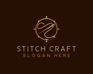 Needle Thread Sewing logo design