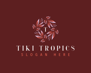 Tropical Nature Leaves logo design