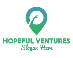 Green Tree Pin logo