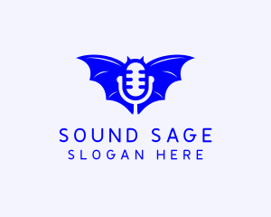 Microphone Podcast Wings logo