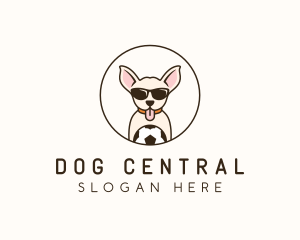 Pet Chihuahua Ball logo design