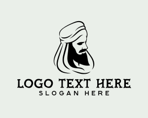Traditional Bedouin Man logo