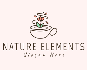 Nature Tea Cup logo design